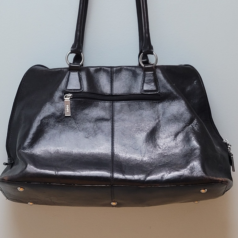 HOBO | BLACK LEATHER SATCHEL BAG - Picture 2 of 8
